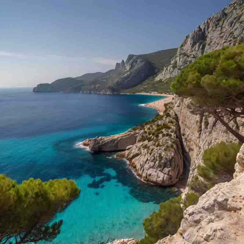 Die malerische Küste Mallorcas, die ihre natürliche Schönheit und ihre ruhige Atmosphäre ausstrahlt.